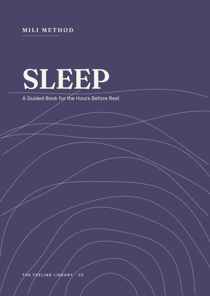Sleep. A Guided Book for the Hours Before Rest
